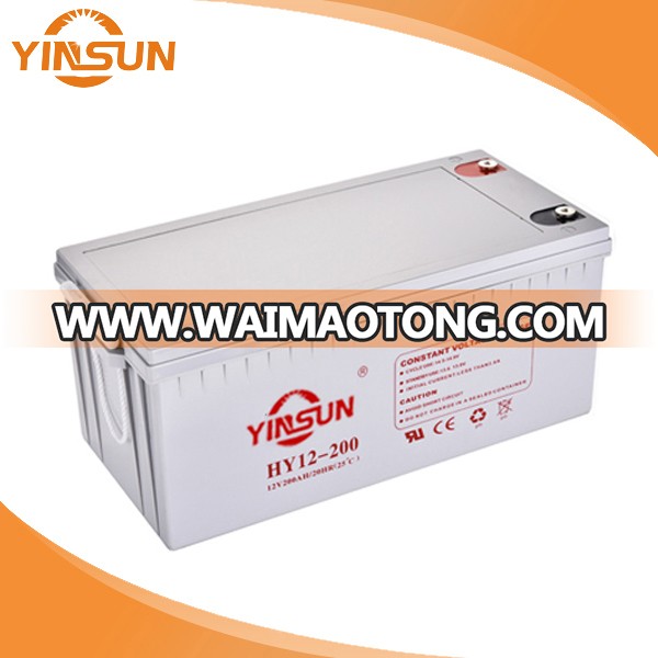 Yinsun 12V200ah Sealed Lead Acid Battery / AGM Battery/UPS Storage Battery