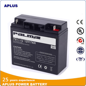 Long Self-Life Design for Low Maintenance Rechargeable UPS Batteries 12V17ah